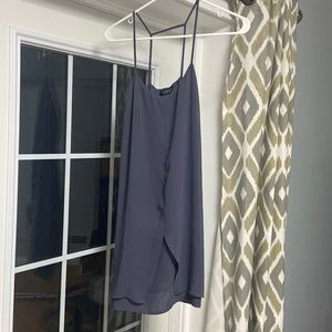 Top Shop greyish purple mini dress.